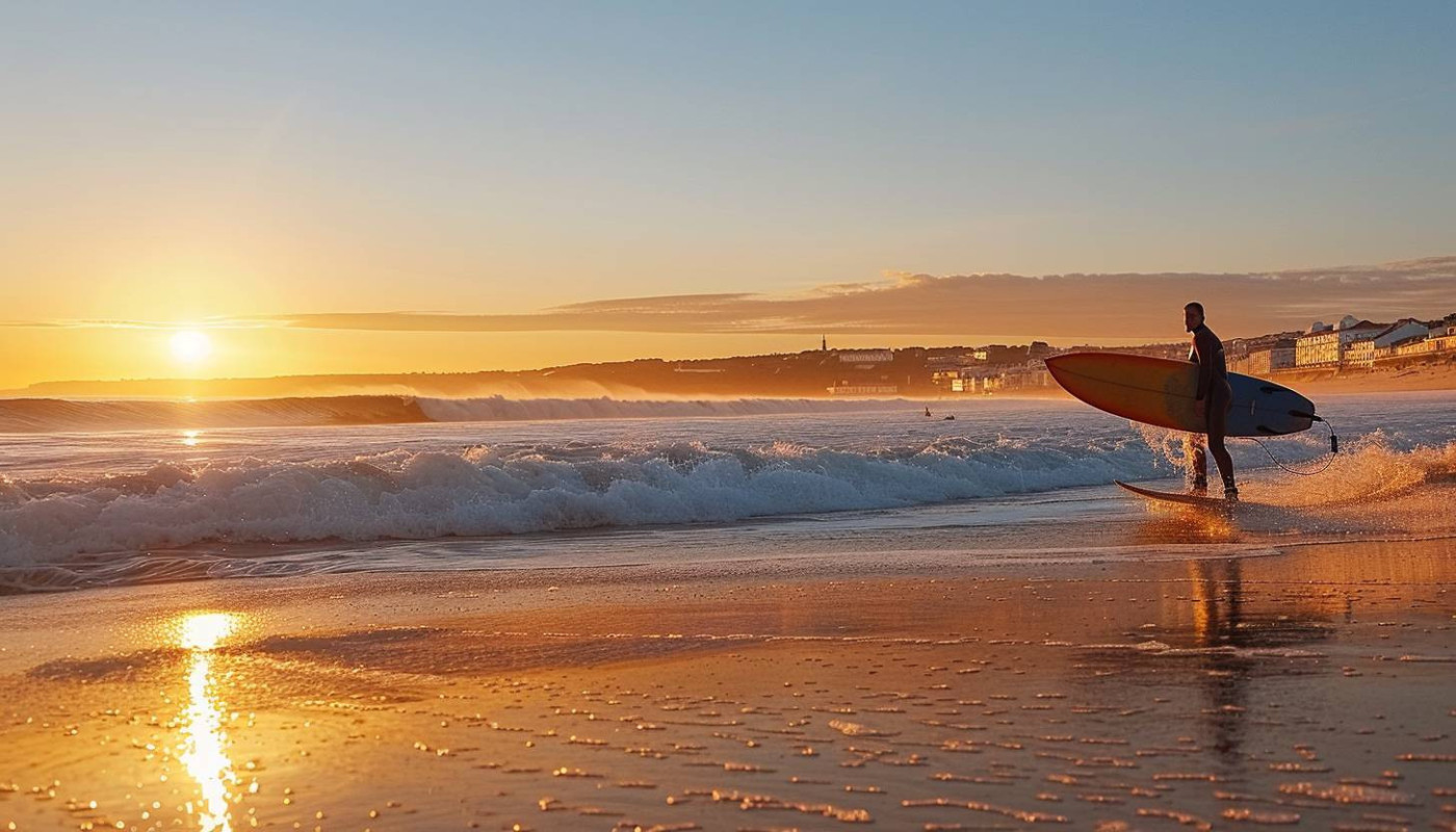 Les meilleures expériences de surf pour débutants près de Lisbonne